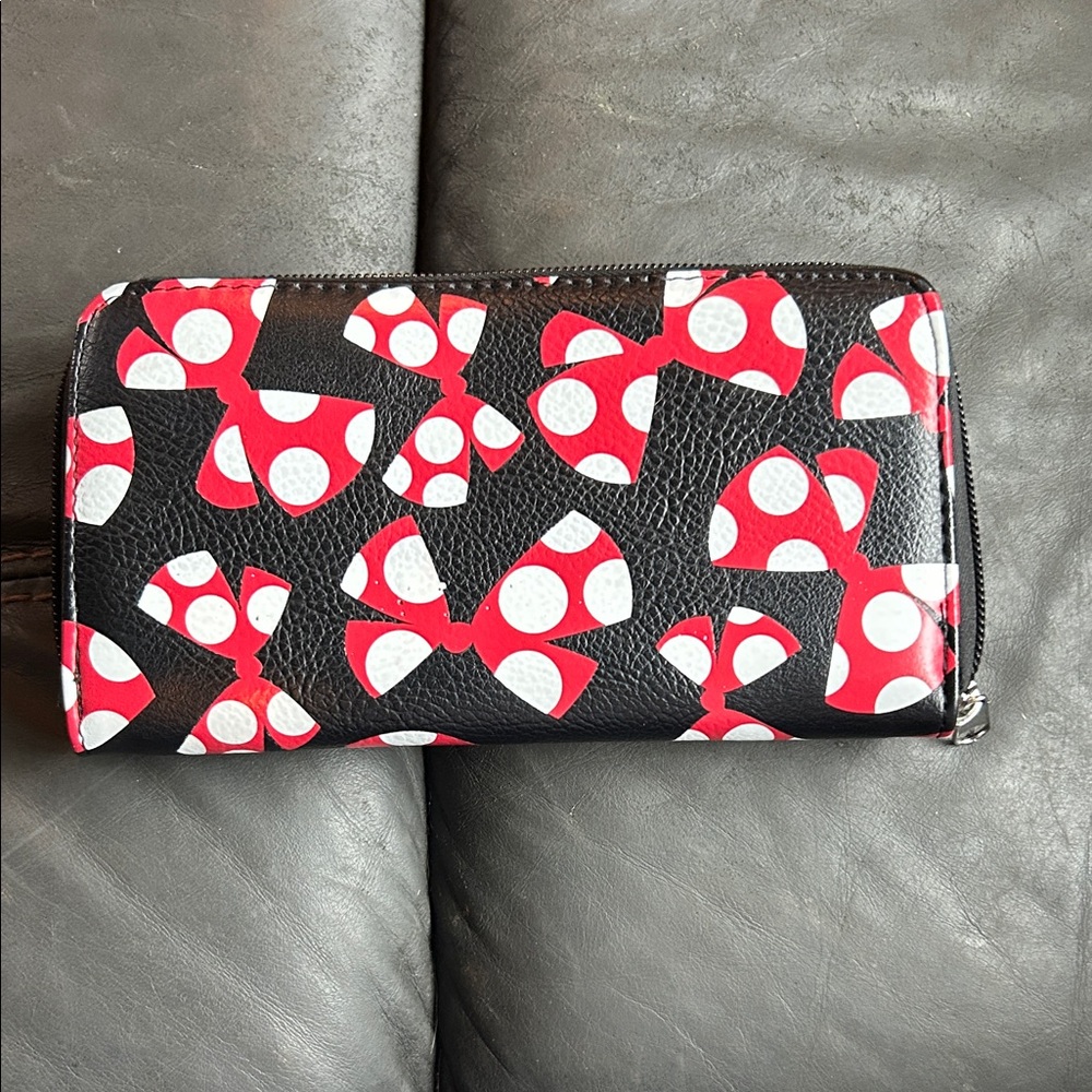 Disney Black and Red Bow Wallet